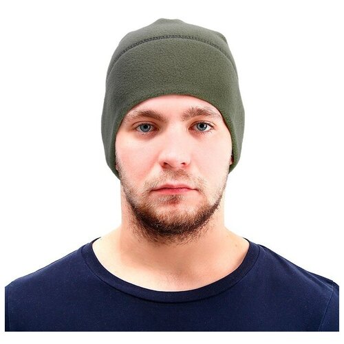 фото Шапка цвет олива,ог 57-60 флис guron