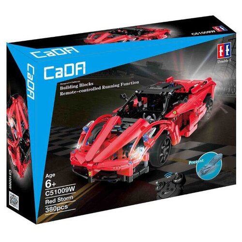 р у конструктор cada technic спортивная машина 419 деталей Конструктор Double Eagle CaDA Technic C51009W Супер автомобиль, 380 дет.