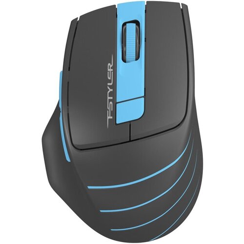 Мышь компьютерная A4Tech Fstyler (FG30S BLUE) сер/син/2000dpi/беспров/6кн 1729874 беспроводная мышь a4tech fstyler fg30s серый