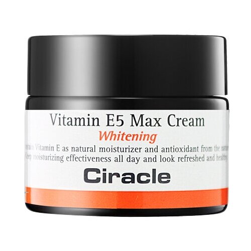Ciracle Vitamin E5 Max Cream Крем для лица осветляющий, 50 мл крем для лица осветляющий vitamin e5 max cream whitening 50мл
