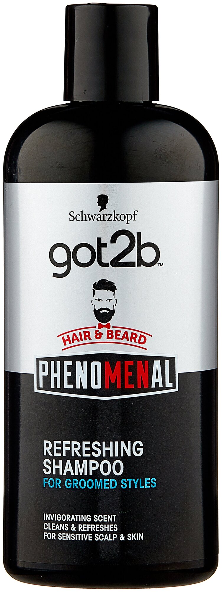 Got2b Шампунь для волос и бороды PhenoMENal, 250 мл