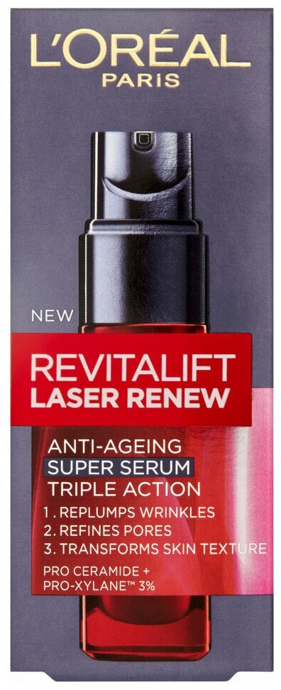 L'Oreal Paris Revitalift Laser Renew Антивозрастная сыворотка для ухода за кожей с проксиланом 30 мл, L'Oreal - фото №1