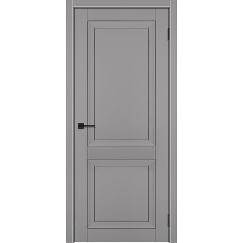Межкомнатная дверь ДГ Деканто, Soft touch покрытие Серый бархат, толщина 36мм, 600*2000*36мм.