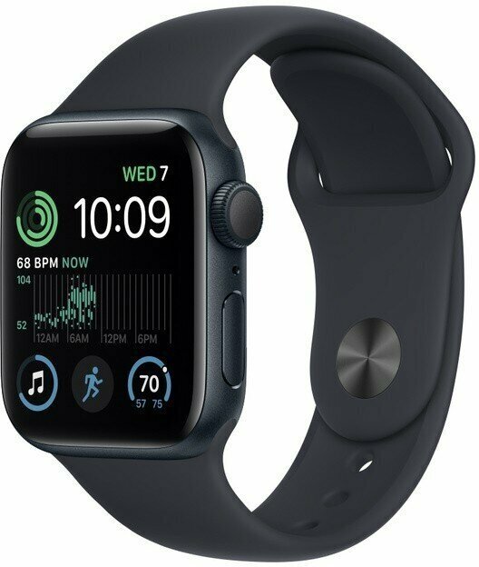 Умные часы Apple Watch SE 2 40mm Midnight Aluminum Case with Midnight Sport Band M/L (MNT83LL/A)