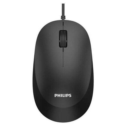 Проводная мышь Philips Spk7207bl USB 2.0, 3 кнопки 1000dpi, чёрный