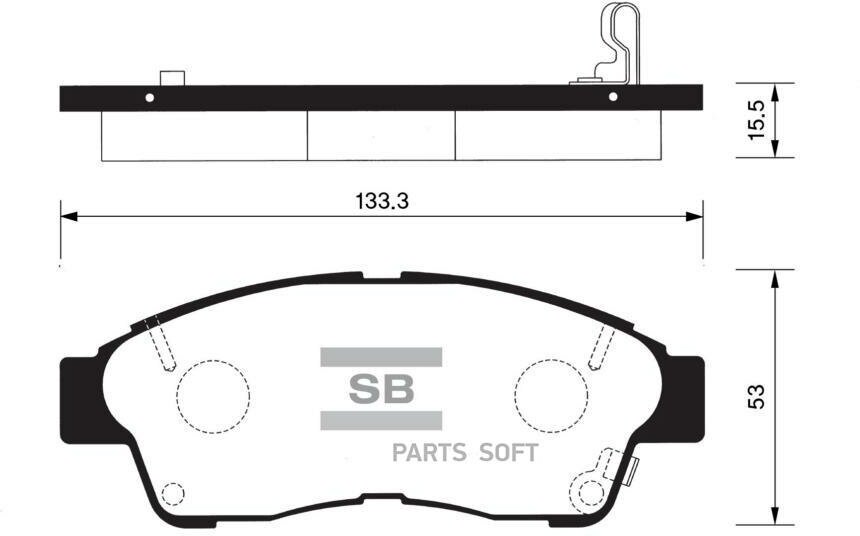 SANGSIN BRAKE SP1110 Колодки тормозные COROLLA 9201/CARINA E 9296/RAV 4 9495 передние SP1110