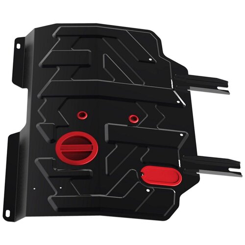 фото Защита картера и кпп автоброня для geely emgrand 7 2016-2018 2018-н.в./emgrand ec7 2009-2016/fc (vision) 2008-2011, штампованная, сталь 1,8 мм, с крепежом, 111.01902.1