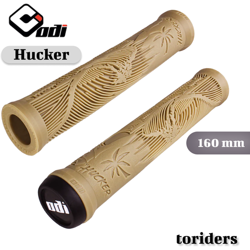 Грипсы ODI Hucker 160мм, без фланца бежевые грипсы odi longneck st f01ls