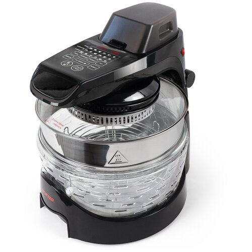 Аэрогриль Hotter Fitness Grill HX-2100 чёрный 18 автопрограмм 4 режима приготовления гриль запекание комбо пар 1400Вт 3999700₽