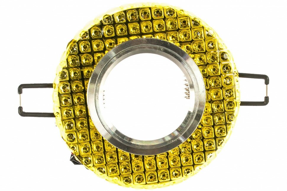 Светильник Fametto DLS-L143 UL-00003884, GU5.3, 53 Вт, 4000, нейтральный белый, цвет арматуры: хром, цвет плафона: желтый - фотография № 3