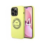 Чехол CG Mobile Karl Lagerfeld Liquid silicone Round RSG logo Hard для iPhone 14 Pro, цвет Зеленый (KLHCP14LSRSGRCN) - изображение