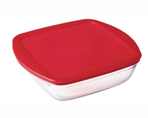 Блюдо для запекания и выпечки с крышкой O CUISINE 20x17x5.5см квадратное PYREX 211PC00/1046 - фото №6