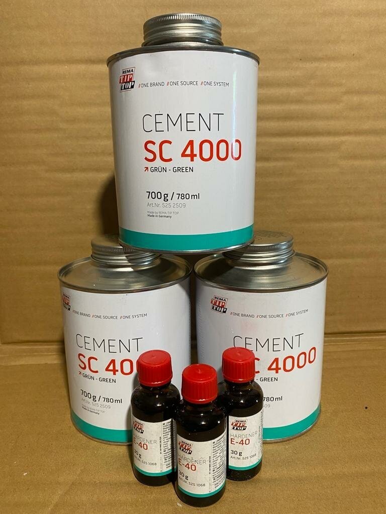 Двухкомпонентный клей TIP-TOP Cement SC 4000 (негорючий, зеленый)