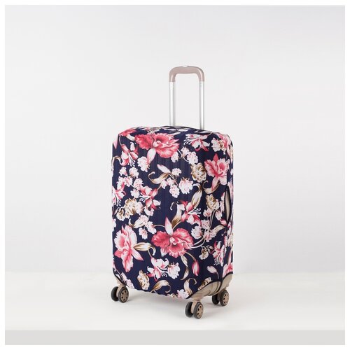 фото Чехол для чемодана 024 24", 41*25*59, розовые цветы 4869113 сима-ленд