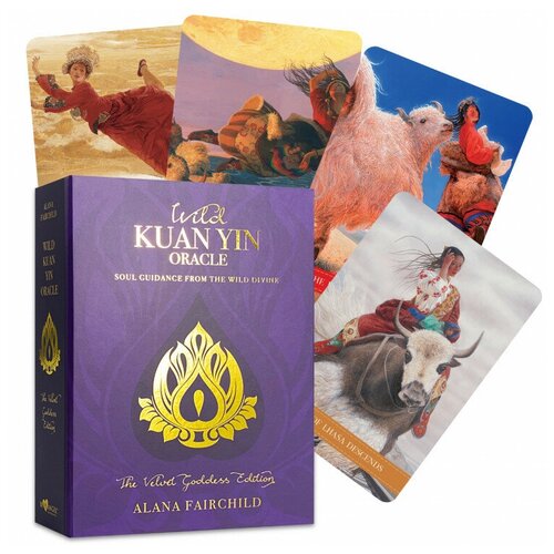 Карты Blue Angel Карты Таро Wild Kuan Yin Oracle Cards - Velvet Goddess Edition Blue Angel / Оракул Дикого Куан Инь (Вельветовая версия)