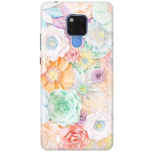 фото Gosso ультратонкий силиконовый чехол-накладка для huawei mate 20 x с принтом "цветочное многообразие"