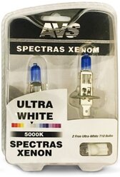 Лампа автомобильная газонаполненная AVS Spectras Xenon A07246S H1 12V 75W + 2 T10 2 шт.