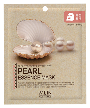 Тканевая маска для лица Mijin Essence Mask Pearl, 25 гр.