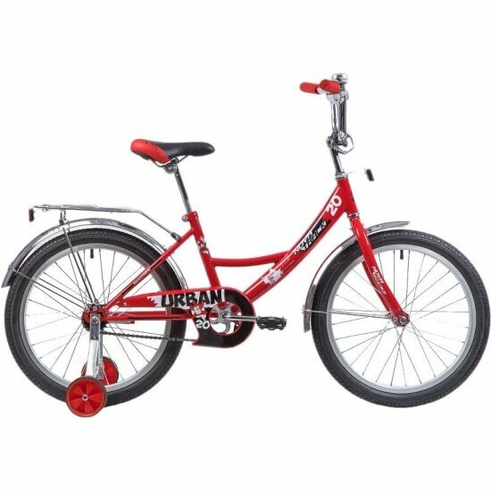 Детский велосипед Novatrack 20" Urban красный (без страховочных колес)