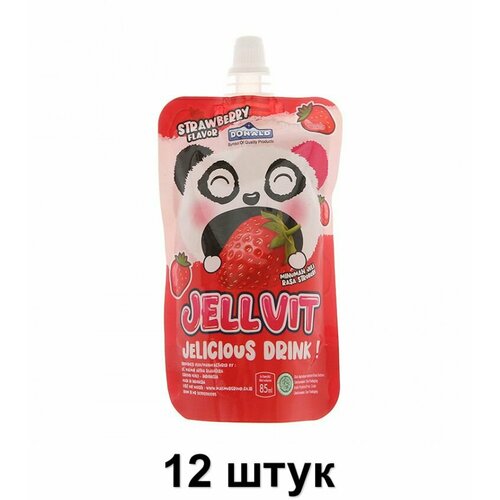 Желе питьевое Jellvit со вкусом клубники, 70 мл, 12 шт