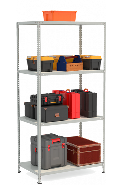 фото Стеллаж для хранения SLK 4 полки до 120 кг 150х100х50 см