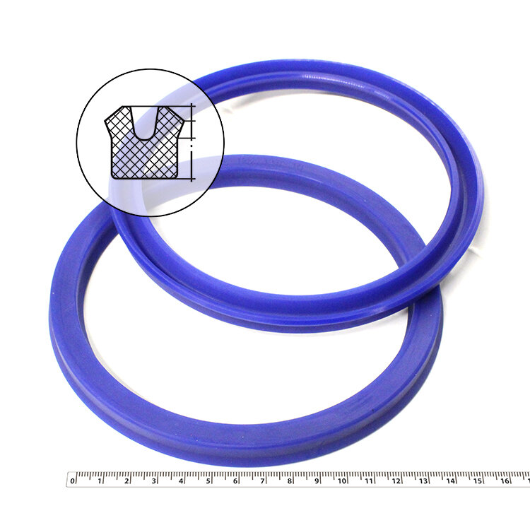 Манжета гидравлическая 125х145х10 (манжета цилиндра 145*125*10) тип UN PU (полиуретан) (упаковка 2 шт.)
