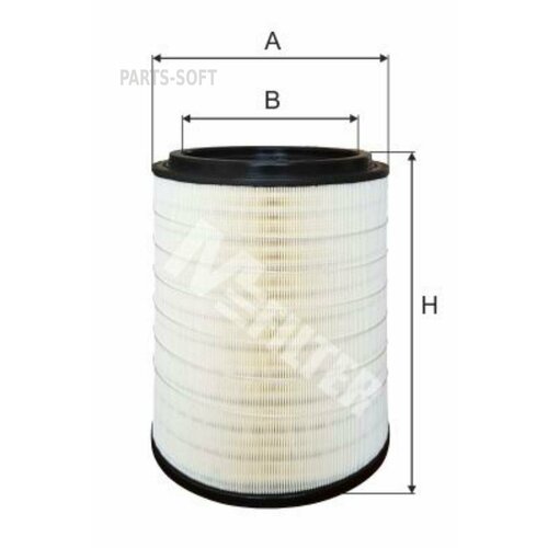 M-FILTER A862 A862_фильтр воздушный ! H390 D247 d160\DAF LF45/55