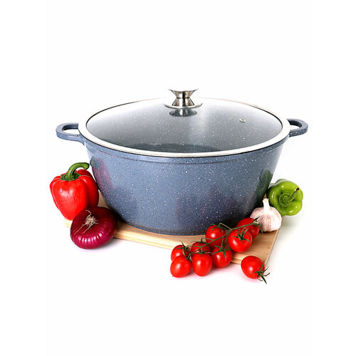 Delfi Кастрюля с крышкой 36 см жаровня сотейник 5390₽