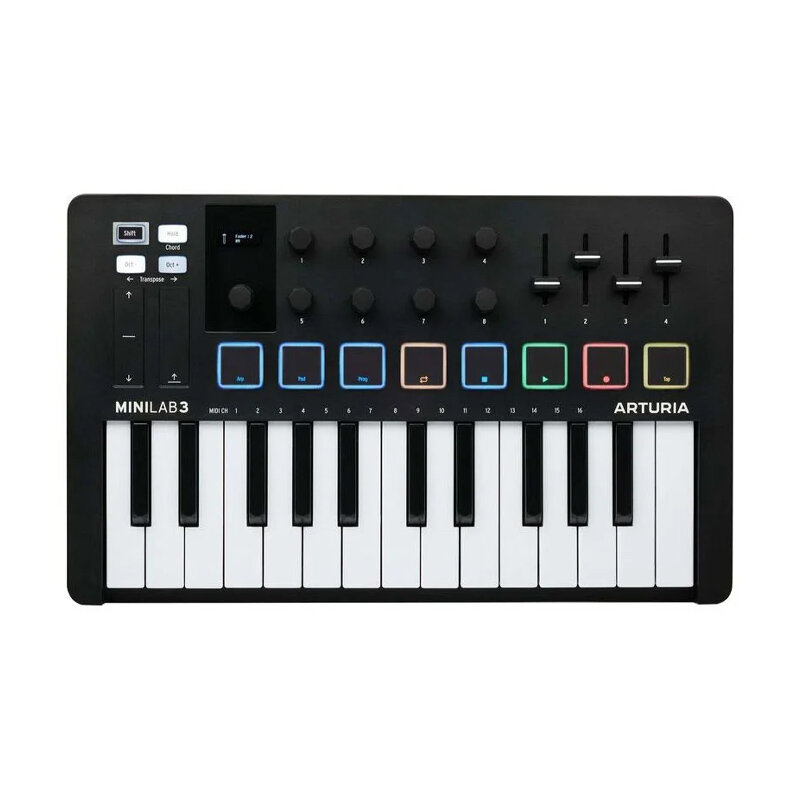 Arturia MiniLab 3 Black Edition MIDI Keyboard Controller