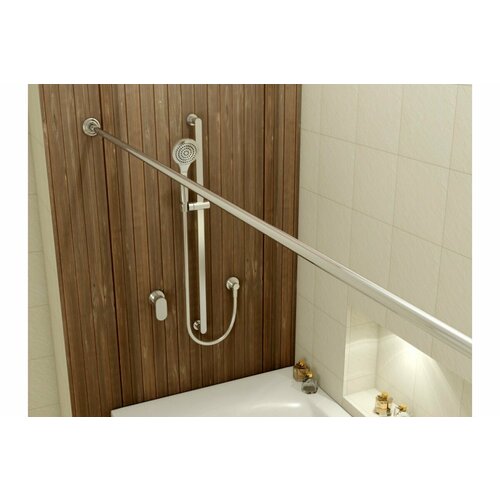 Карниз для ванной прямой 120 см металлический Relisan 3359₽