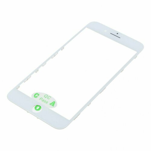 Стекло модуля + OCA + рамка для Apple iPhone 8 Plus (в сборе) белый, AAA