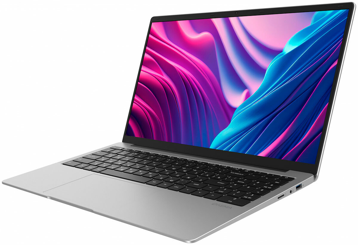 Ноутбук Digma EVE C5403 silver (DN15CN-4BXW02) SSD 128Гб IPS 156" Windows 11