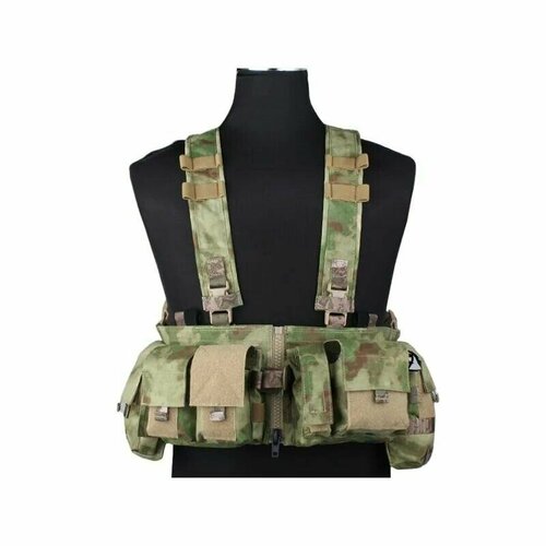 нагрудная система chest rig mk3 wartech олива Разгрузочная система/жилет тактический пояс с подсумками на лямках Emersongear мох