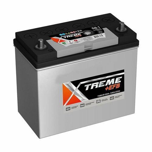 Аккумулятор автомобильный XTREME +EFB 59Ач R+ EN510A 238x129x220 B00 (тонкая клемма)