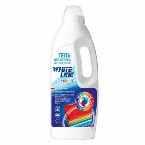 Гель для стирки цветных тканей 1 л WHITE LINE Color WL-01 упаковка 6 шт 1332₽