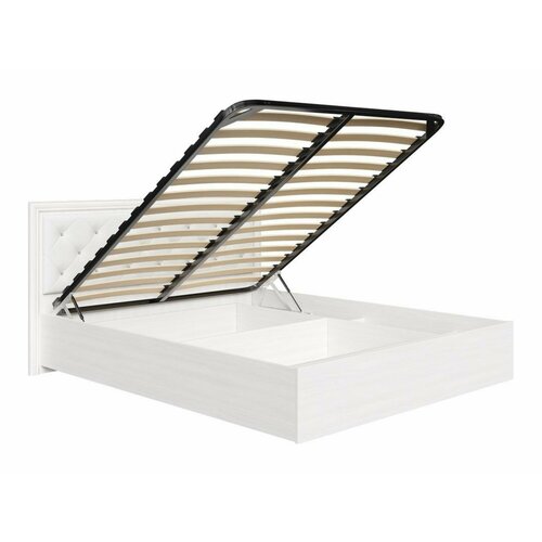 Прованс Стиль Кровать с ортопедом и ПМ 160 Дуб Крафт белый 38341₽