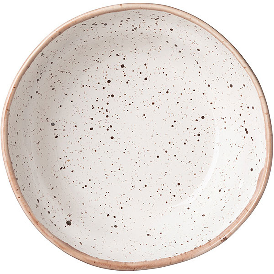 Тарелка глубокая "Punto Bianca" 21.5х21.5 см, бело-черная, фарфор, Борисовская Керамика, ФРФ88809151