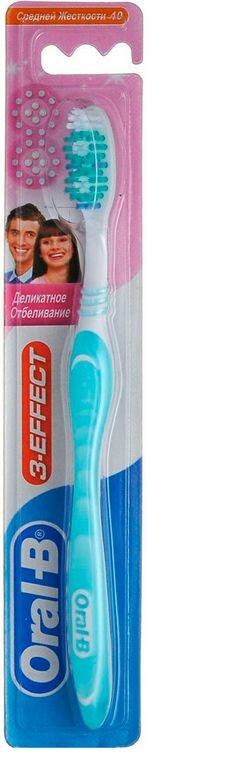 Зубная щетка Oral-B 3 Effect, средняя, зеленый - фото №15