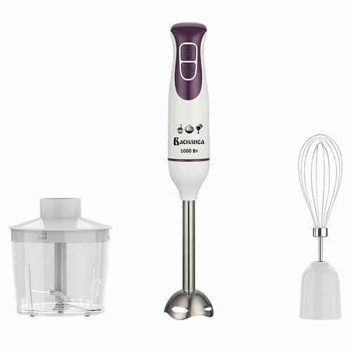 Блендер погружной 1000ВТ 3ПРЕДМЕТА 2СК турбо чаша 500МЛ венчик МЕТ нога василиса DELTA 376000₽