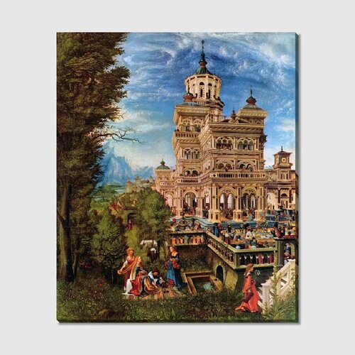 Картина на холсте Сусанна принимает ванну Альтдорфер Альбрех 1290₽