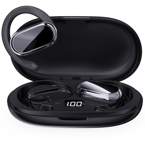 Наушники беспроводные спортивные без вакуумных амбушюр с регулируемым заушным креплением FW9 гарнитура Bluetooth 54 с HD микрофоном цвет черный 234800₽