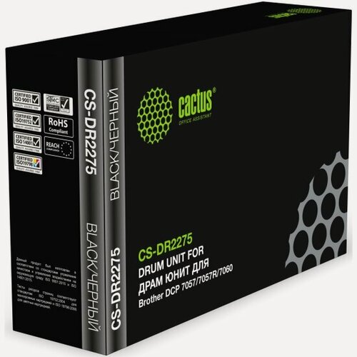 Изображение товара Фотобарабан Cactus CS-DR2275 ч/б:12000стр. для DCP 7057/7057R/7060 BrotherDR-2275 CS-DR2275 ч/б:12000стр. для DCP 7057/7057R/7060 Brother