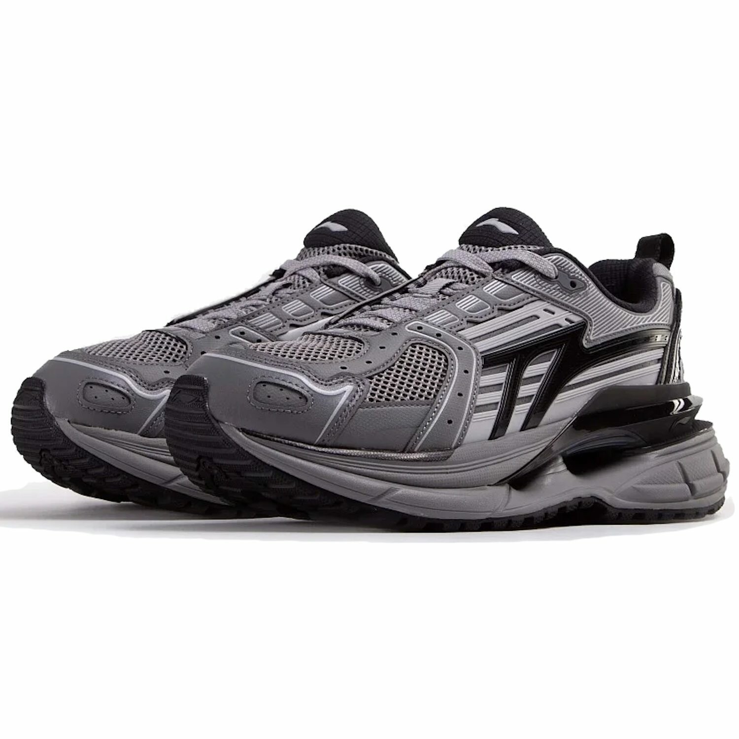 Кроссовки LI-NING STARLIT, размер 9 US, черный, белый, серый — фото 1