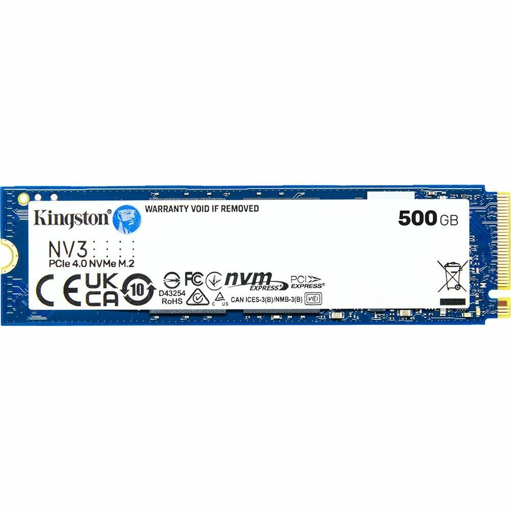 Внутренний SSD диск KINGSTON NV3 500GB, M.2 (SNV3S/500G)