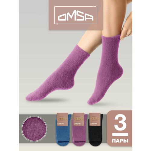 фото Носки omsa omsa comfort, комплект, 3 пары, размер 35-38, мультиколор