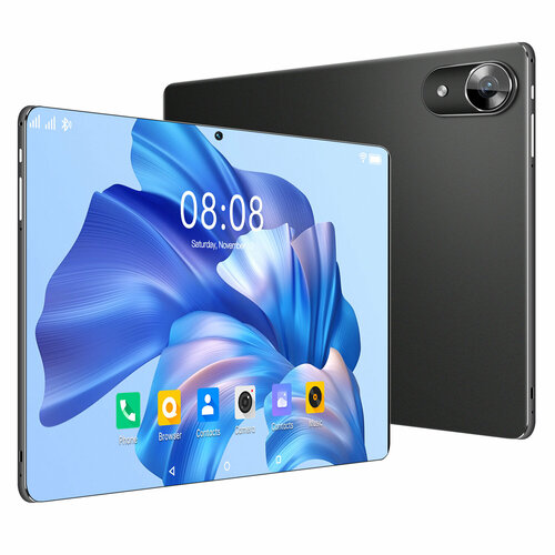 Планшет с клавиатурой6128 ГБ Андроид 13планшет игровой Черный 9628₽