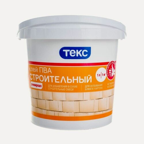 Изображение товара Клей ПВА строительный Текс Универсал (1л)