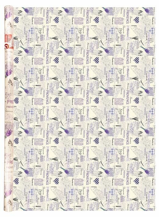 Бумага упаковочная мелованная 70х100 см Цветы