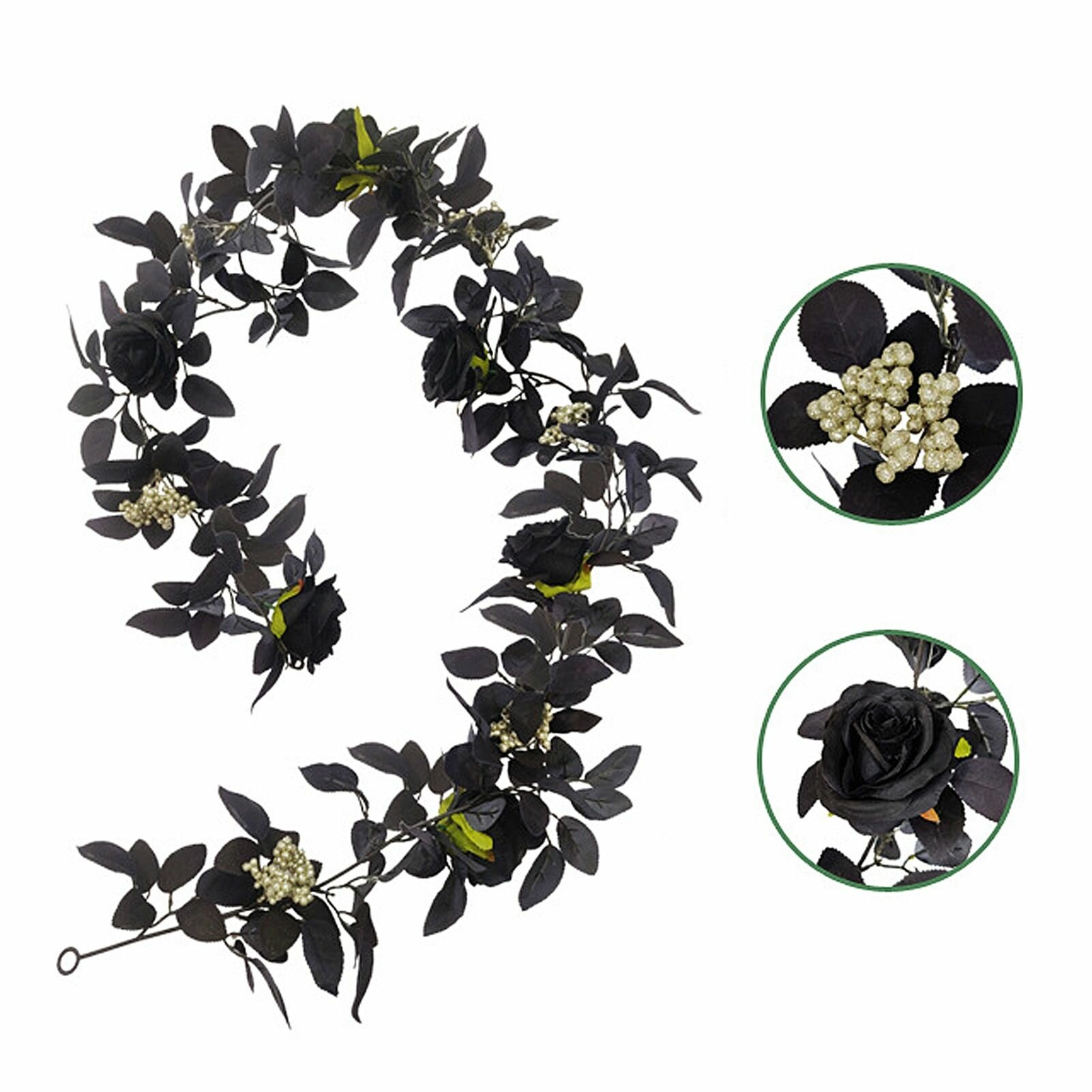 Искусственная розовая лоза декоративная подвесная цветочная гирлянда для праздничного декора на Хэллоуин 180 см