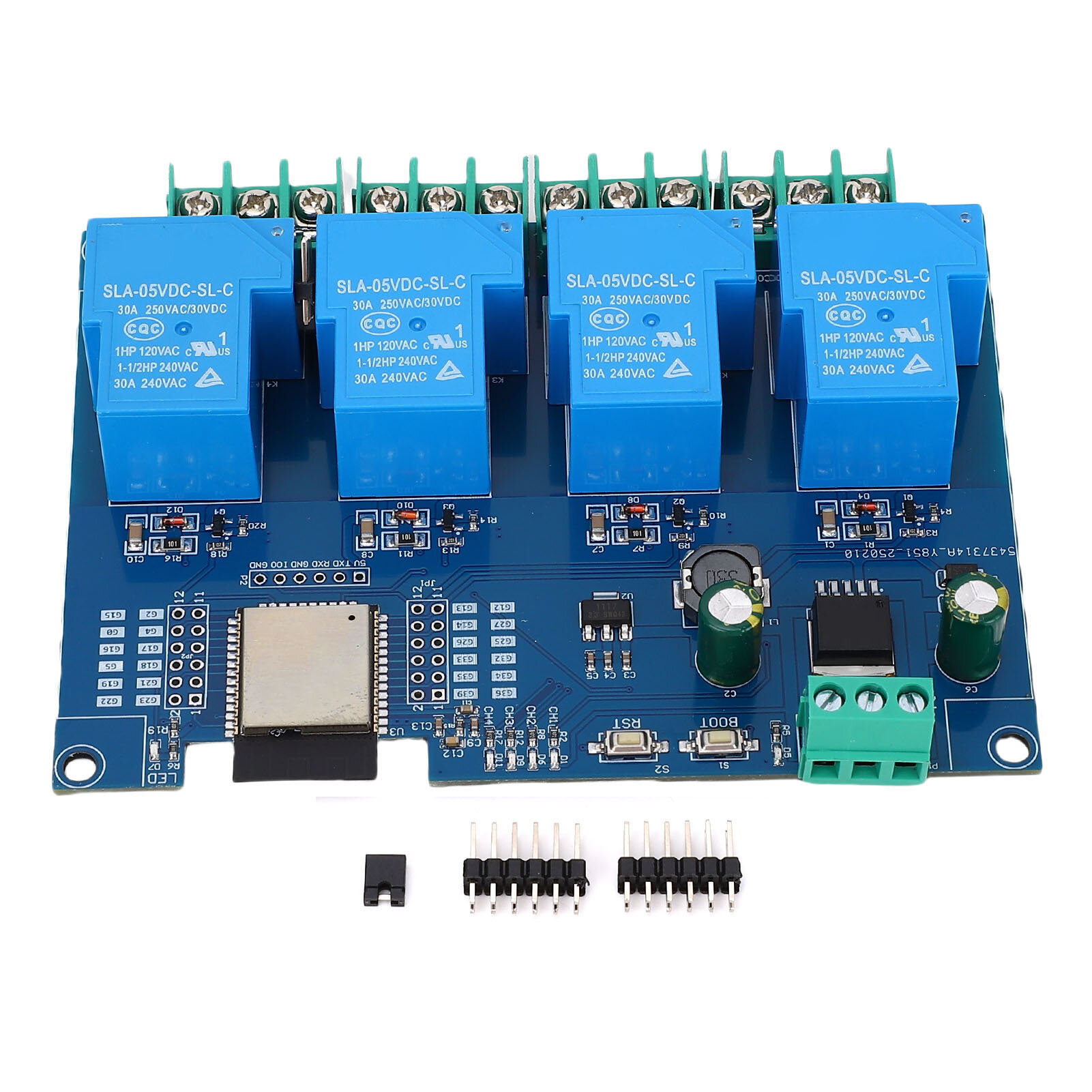 Релейный модуль DC7-28/5V 4 канала для ESP32 WiFi Bluetooth релейный модуль макетной платы